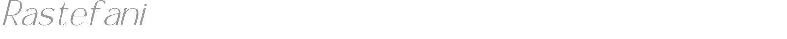 Rastefani font preview